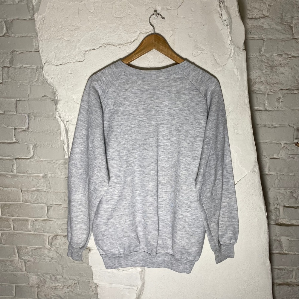 Vintage 90s University of Aruba Sweatshirt Gray Pullover Mens M - Picture 4 of 6